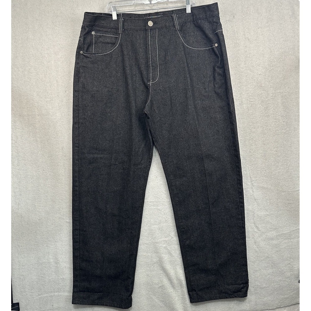 Vintage Y2K Jinzu Jeans Men's‎ 44X34 Black Denim Streetwear Skater Hip hop